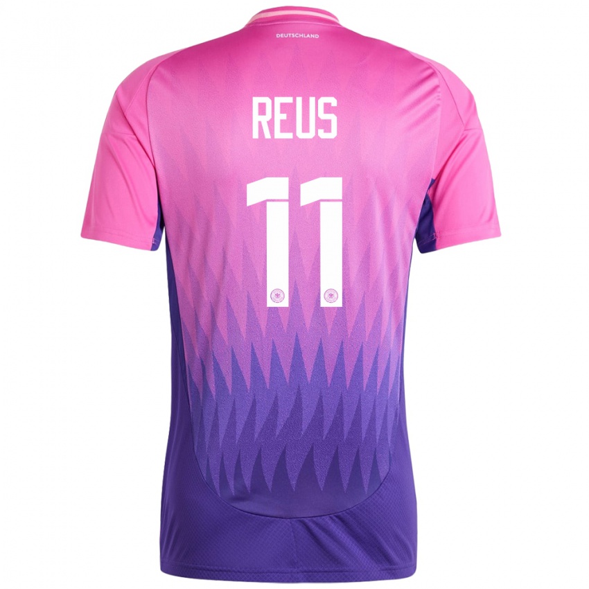 Niño Camiseta Alemania Marco Reus #11 Rosado Morado 2ª Equipación 24-26 La Camisa Argentina