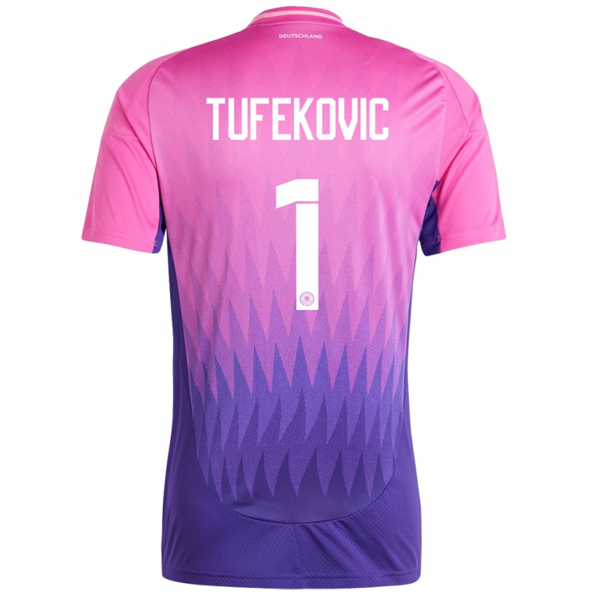 Niño Camiseta Alemania Martina Tufekovic #1 Rosado Morado 2ª Equipación 24-26 La Camisa Argentina