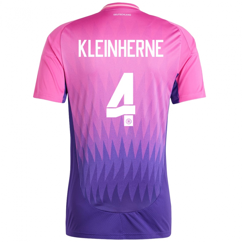 Niño Camiseta Alemania Sophia Kleinherne #4 Rosado Morado 2ª Equipación 24-26 La Camisa Argentina