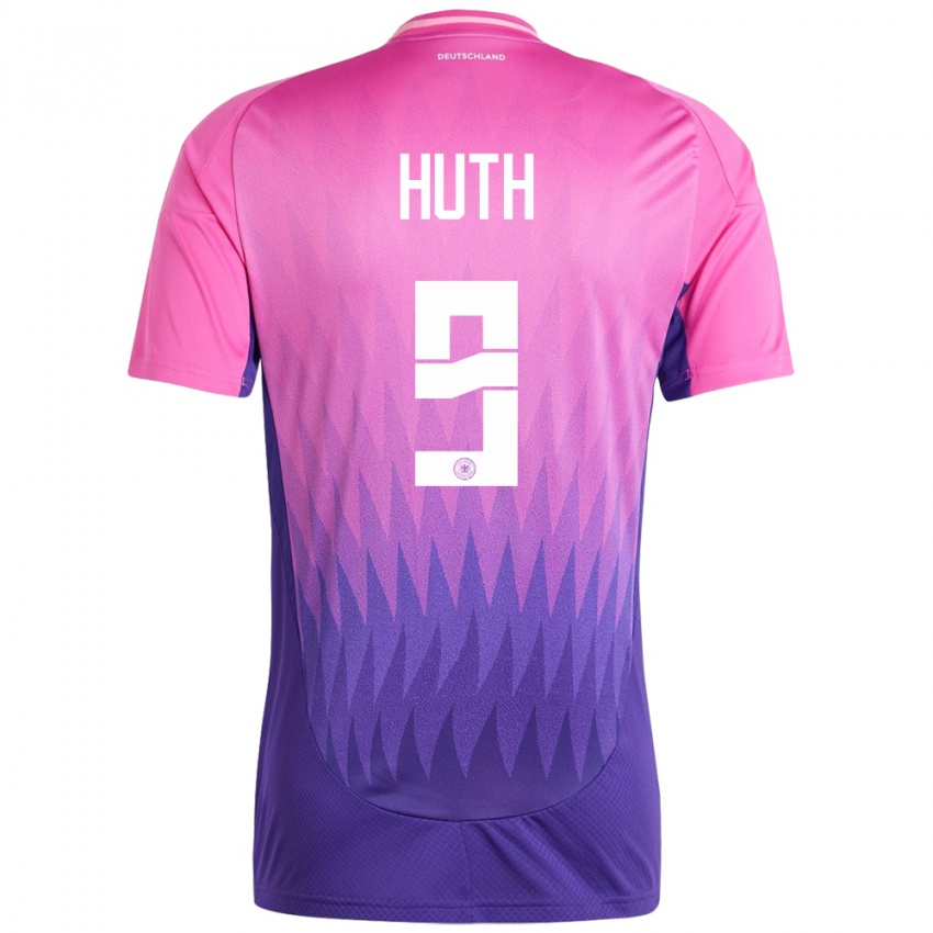 Niño Camiseta Alemania Svenja Huth #9 Rosado Morado 2ª Equipación 24-26 La Camisa Argentina