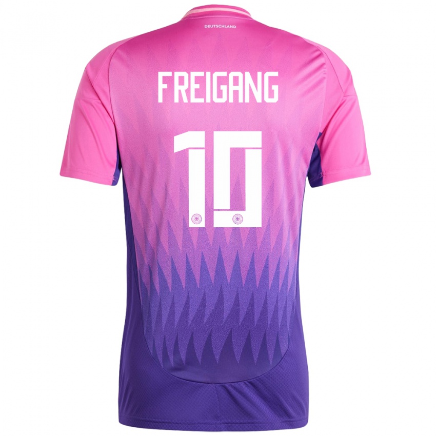 Niño Camiseta Alemania Laura Freigang #10 Rosado Morado 2ª Equipación 24-26 La Camisa Argentina