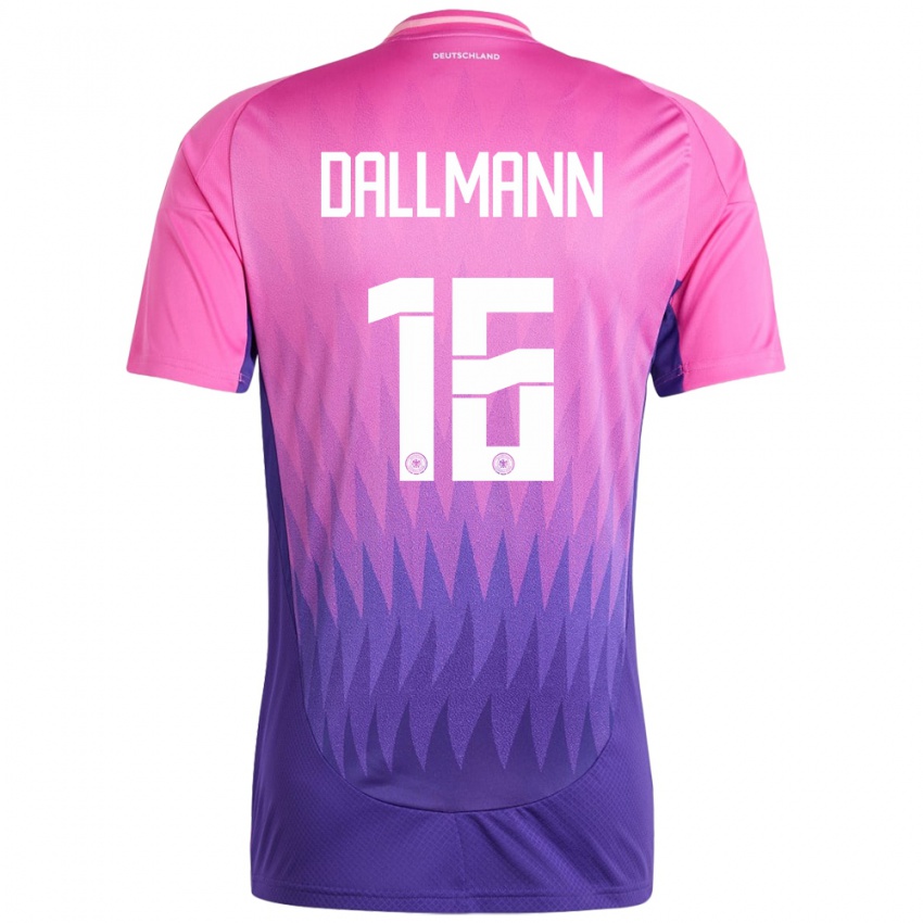 Niño Camiseta Alemania Linda Dallmann #16 Rosado Morado 2ª Equipación 24-26 La Camisa Argentina