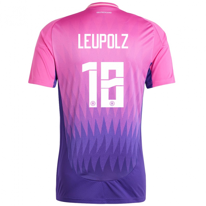 Niño Camiseta Alemania Melanie Leupolz #18 Rosado Morado 2ª Equipación 24-26 La Camisa Argentina