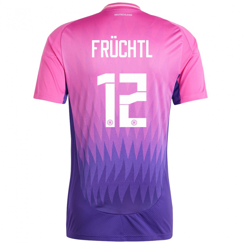 Niño Camiseta Alemania Christian Fruchtl #12 Rosado Morado 2ª Equipación 24-26 La Camisa Argentina