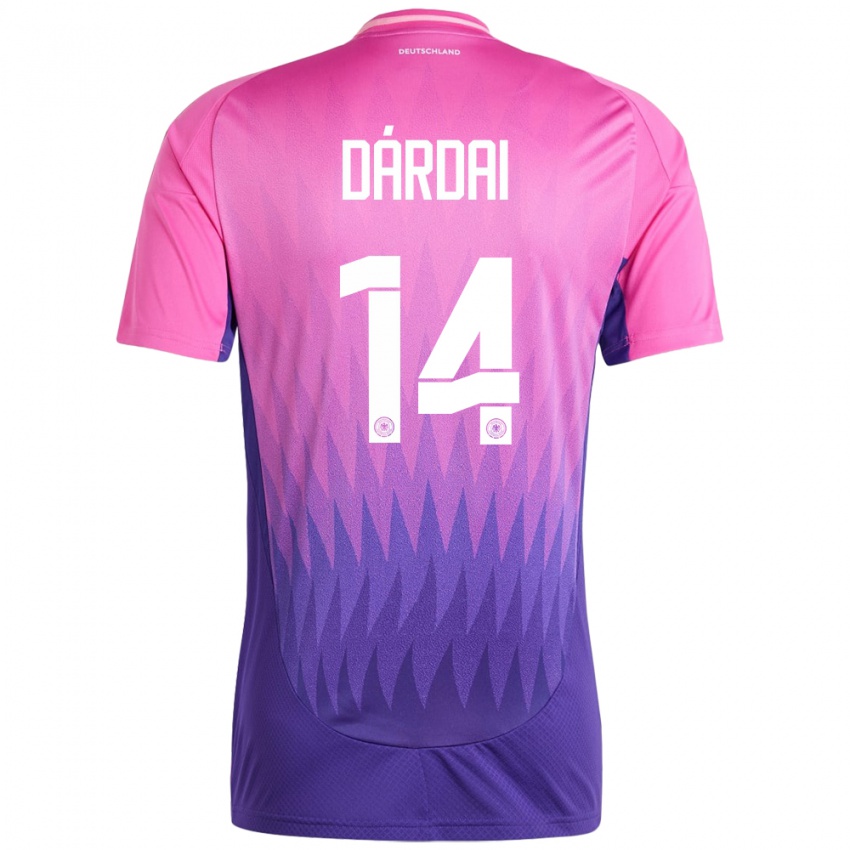 Niño Camiseta Alemania Marton Dardai #14 Rosado Morado 2ª Equipación 24-26 La Camisa Argentina