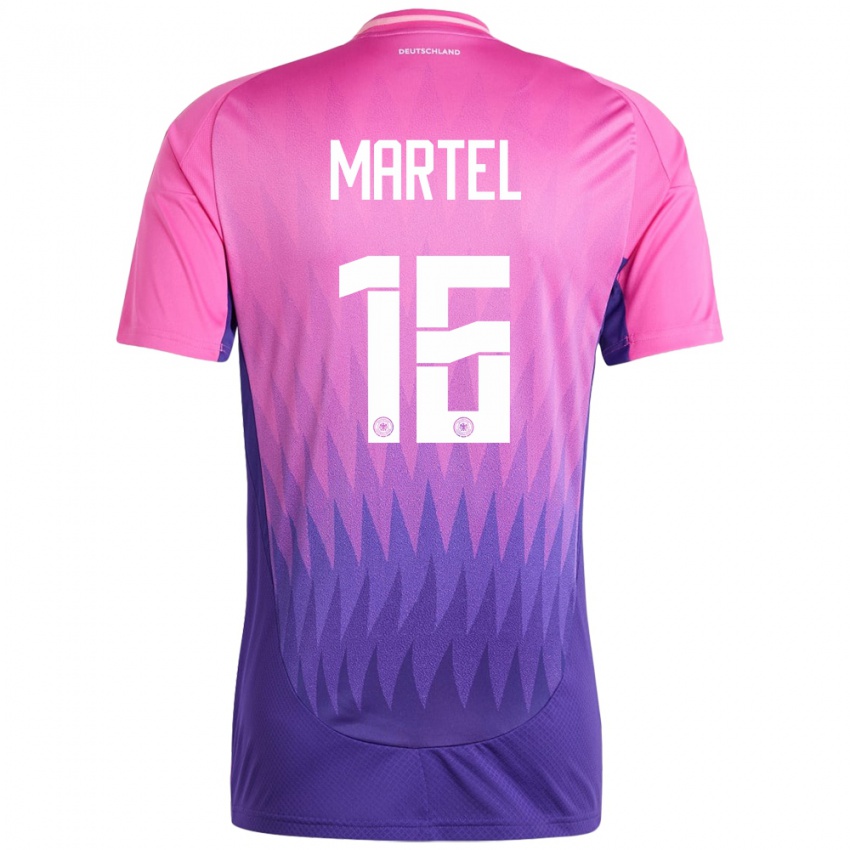 Niño Camiseta Alemania Eric Martel #16 Rosado Morado 2ª Equipación 24-26 La Camisa Argentina