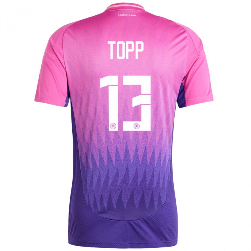 Niño Camiseta Alemania Keke Topp #13 Rosado Morado 2ª Equipación 24-26 La Camisa Argentina