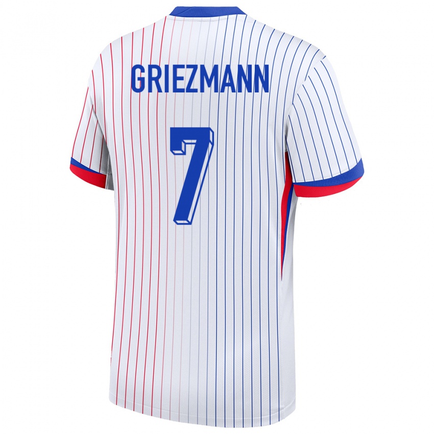 Niño Camiseta Francia Antoine Griezmann #7 Blanco 2ª Equipación 24-26 La Camisa Argentina