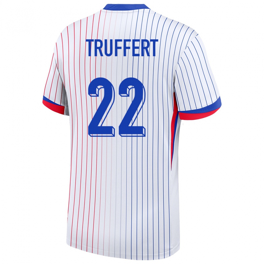 Niño Camiseta Francia Adrien Truffert #22 Blanco 2ª Equipación 24-26 La Camisa Argentina