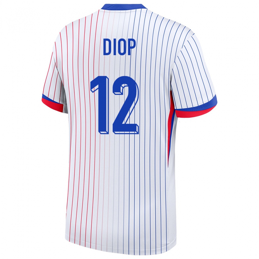 Niño Camiseta Francia Sofiane Diop #12 Blanco 2ª Equipación 24-26 La Camisa Argentina