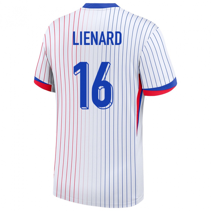 Niño Camiseta Francia Yann Lienard #16 Blanco 2ª Equipación 24-26 La Camisa Argentina