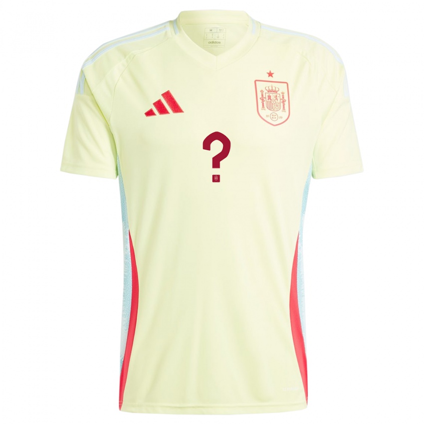 Niño Camiseta España Su Nombre #0 Amarillo 2ª Equipación 24-26 La Camisa Argentina