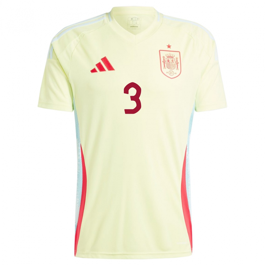 Niño Camiseta España Borja Iglesias #3 Amarillo 2ª Equipación 24-26 La Camisa Argentina