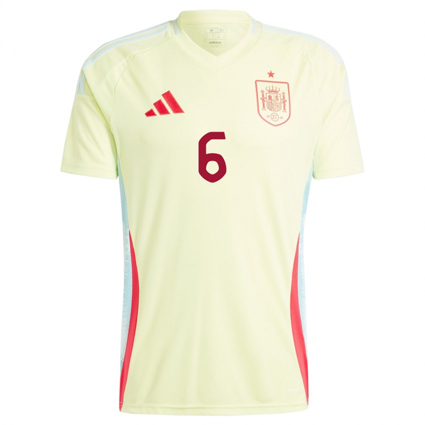 Niño Camiseta España Gerard Hernandez #6 Amarillo 2ª Equipación 24-26 La Camisa Argentina