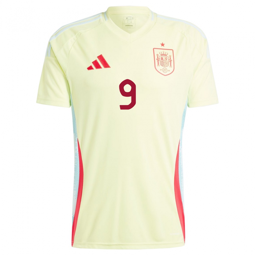 Niño Camiseta España Gavi #9 Amarillo 2ª Equipación 24-26 La Camisa Argentina