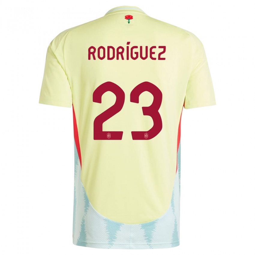 Niño Camiseta España Misa Rodriguez #23 Amarillo 2ª Equipación 24-26 La Camisa Argentina