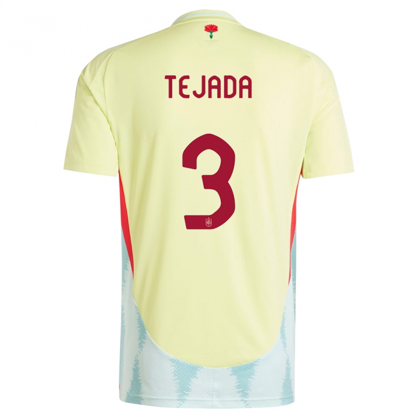 Niño Camiseta España Ana Tejada #3 Amarillo 2ª Equipación 24-26 La Camisa Argentina