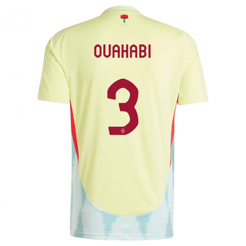 Niño Camiseta España Leila Ouahabi #3 Amarillo 2ª Equipación 24-26 La Camisa Argentina