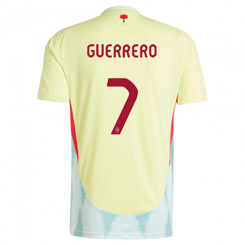 Niño Camiseta España Irene Guerrero #7 Amarillo 2ª Equipación 24-26 La Camisa Argentina