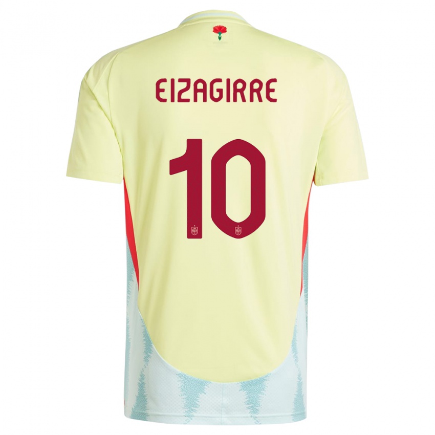 Niño Camiseta España Nerea Eizagirre #10 Amarillo 2ª Equipación 24-26 La Camisa Argentina