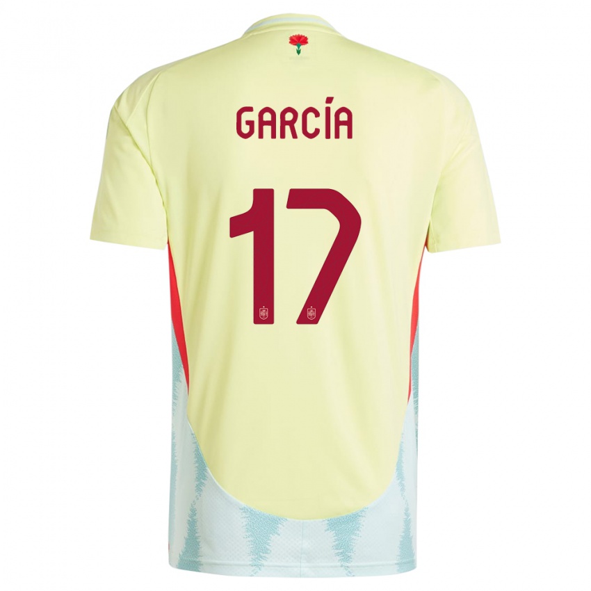 Niño Camiseta España Lucia Garcia #17 Amarillo 2ª Equipación 24-26 La Camisa Argentina