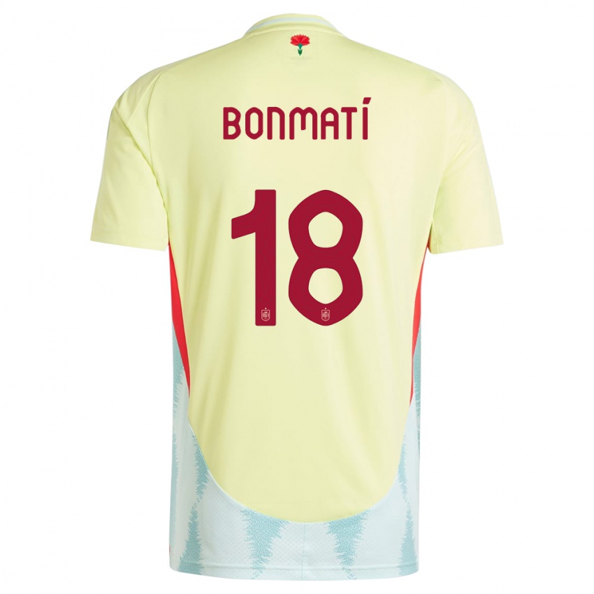 Niño Camiseta España Aitana Bonmati #18 Amarillo 2ª Equipación 24-26 La Camisa Argentina