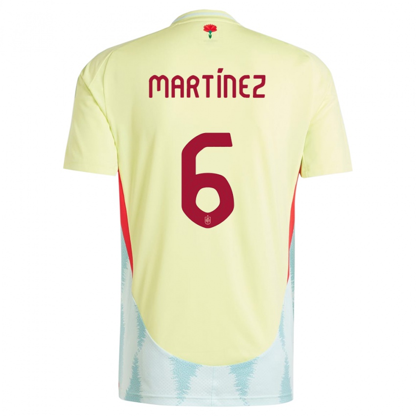 Niño Camiseta España Roger Martinez #6 Amarillo 2ª Equipación 24-26 La Camisa Argentina