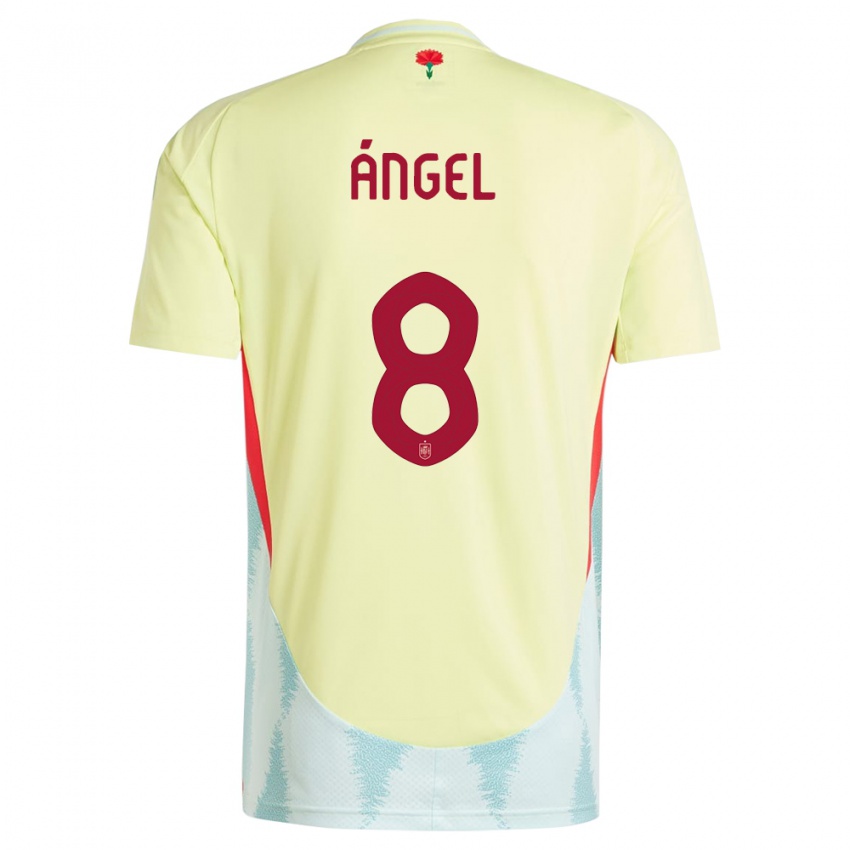 Niño Camiseta España Manuel Angel #8 Amarillo 2ª Equipación 24-26 La Camisa Argentina