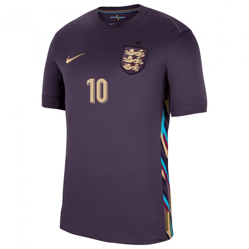 Niño Camiseta Inglaterra Raheem Sterling #10 Pasa Oscura 2ª Equipación 24-26 La Camisa Argentina