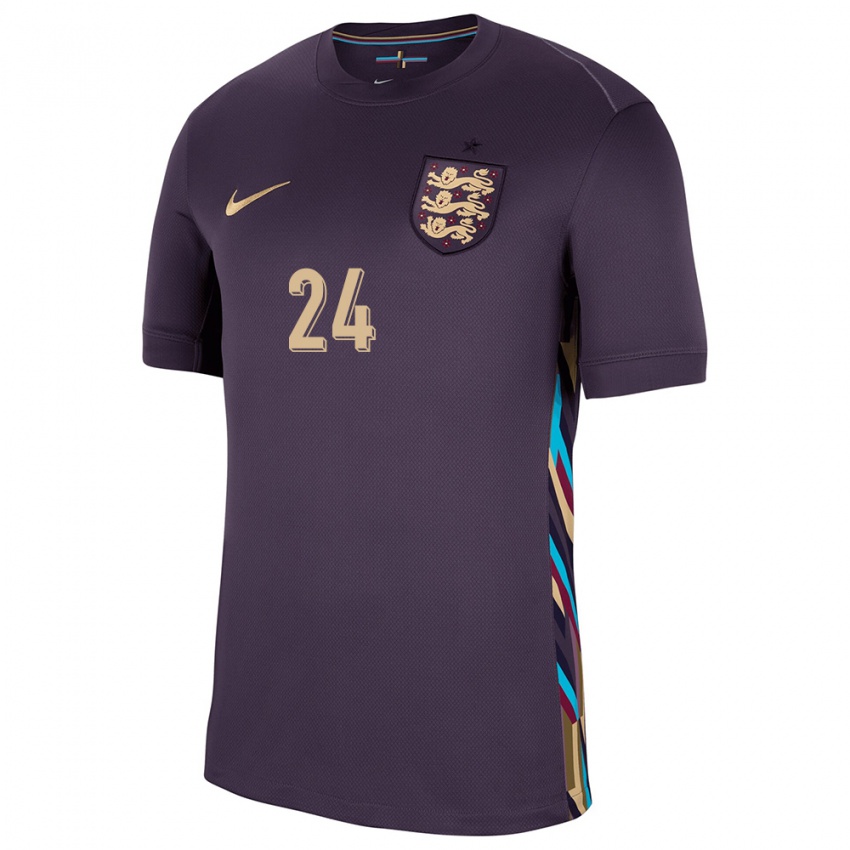 Niño Camiseta Inglaterra Cole Palmer #24 Pasa Oscura 2ª Equipación 24-26 La Camisa Argentina