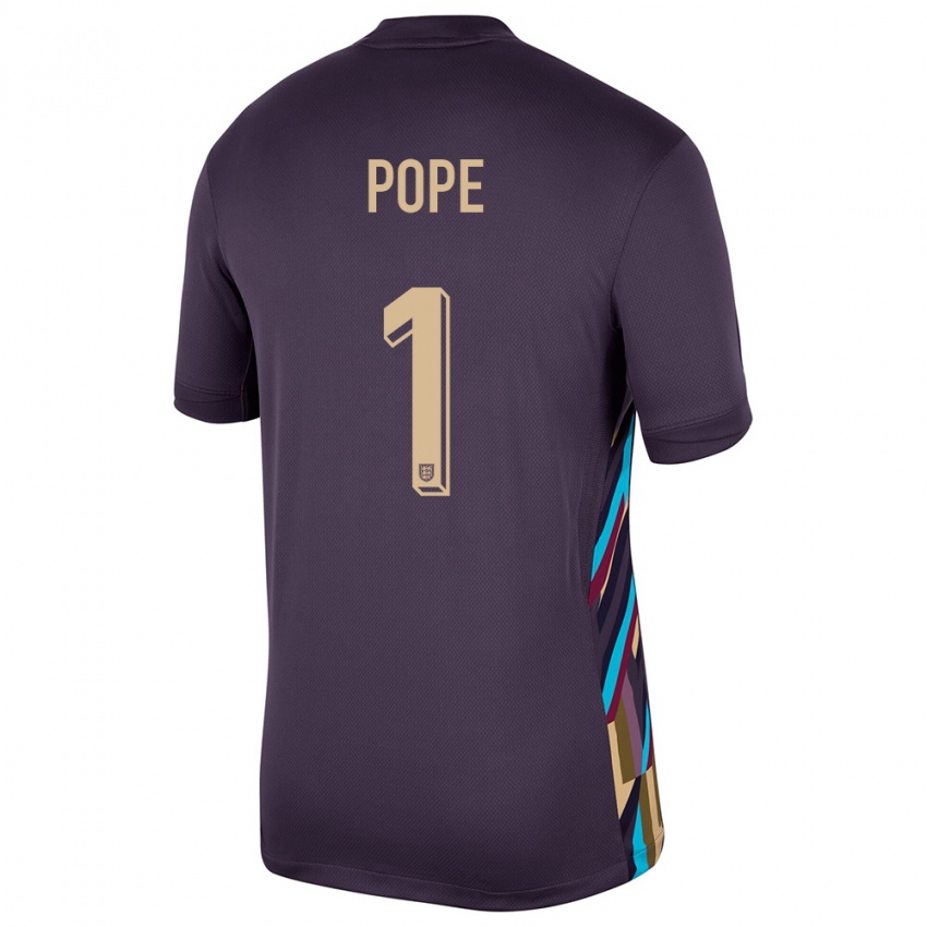 Niño Camiseta Inglaterra Nick Pope #1 Pasa Oscura 2ª Equipación 24-26 La Camisa Argentina