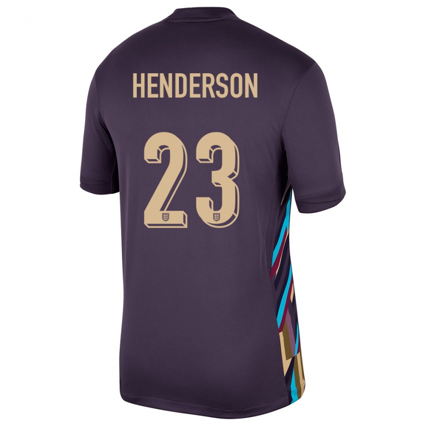 Niño Camiseta Inglaterra Dean Henderson #23 Pasa Oscura 2ª Equipación 24-26 La Camisa Argentina