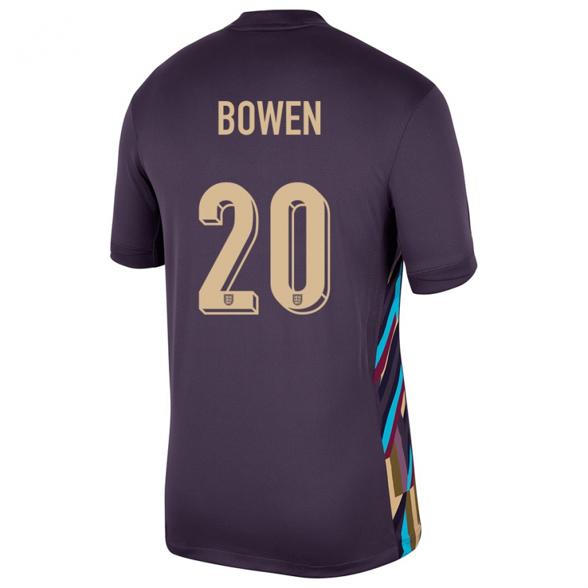 Niño Camiseta Inglaterra Jarrod Bowen #20 Pasa Oscura 2ª Equipación 24-26 La Camisa Argentina