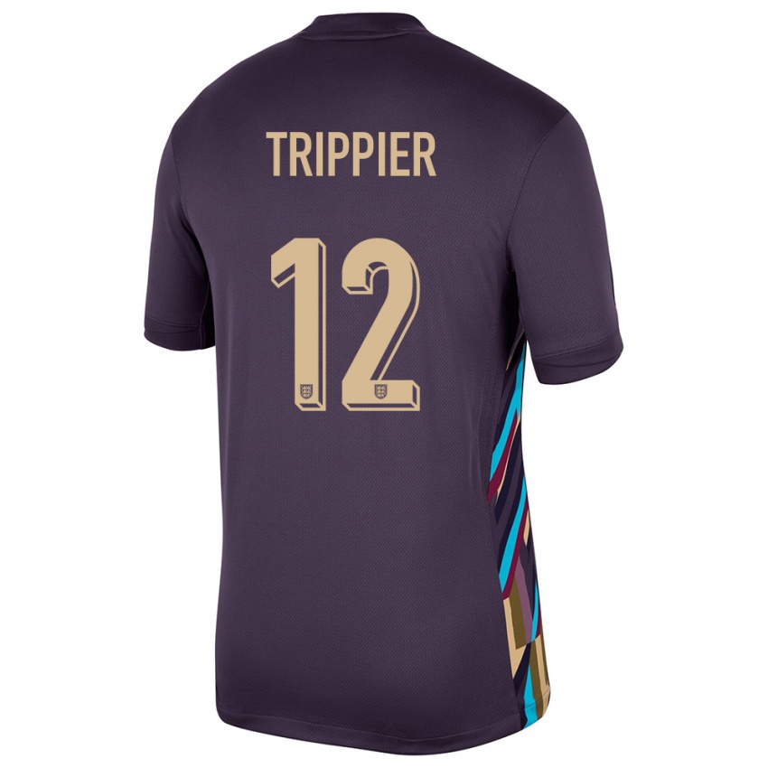 Niño Camiseta Inglaterra Kieran Trippier #12 Pasa Oscura 2ª Equipación 24-26 La Camisa Argentina