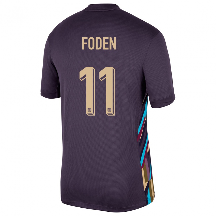 Niño Camiseta Inglaterra Phil Foden #11 Pasa Oscura 2ª Equipación 24-26 La Camisa Argentina