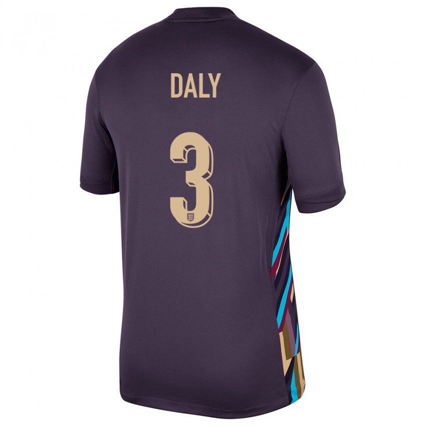 Niño Camiseta Inglaterra Rachel Daly #3 Pasa Oscura 2ª Equipación 24-26 La Camisa Argentina