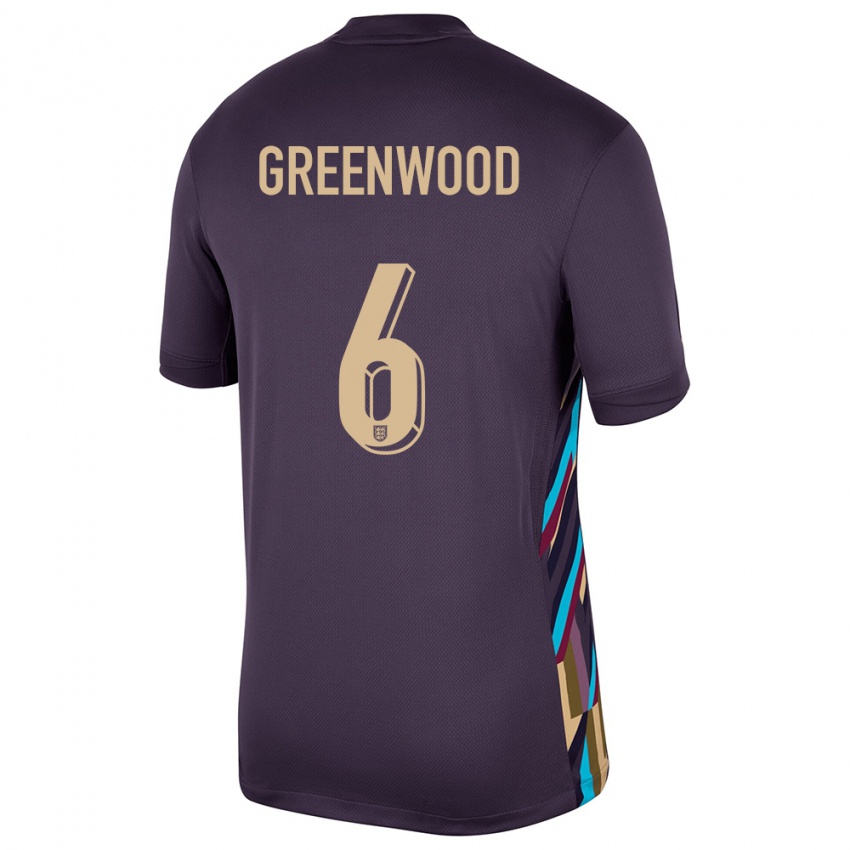 Niño Camiseta Inglaterra Alex Greenwood #6 Pasa Oscura 2ª Equipación 24-26 La Camisa Argentina