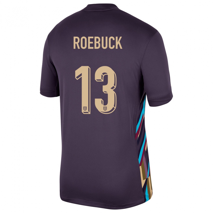 Niño Camiseta Inglaterra Ellie Roebuck #13 Pasa Oscura 2ª Equipación 24-26 La Camisa Argentina