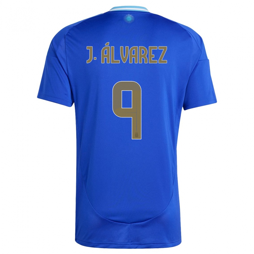 Niño Camiseta Argentina Julian Alvarez #9 Azul 2ª Equipación 24-26 La Camisa Argentina