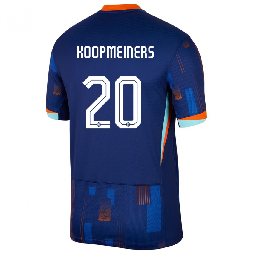 Niño Camiseta Países Bajos Teun Koopmeiners #20 Azul 2ª Equipación 24-26 La Camisa Argentina