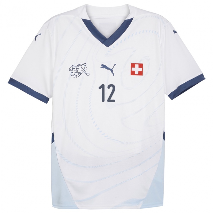 Niño Camiseta Suiza Yvon Mvogo #12 Blanco 2ª Equipación 24-26 La Camisa Argentina