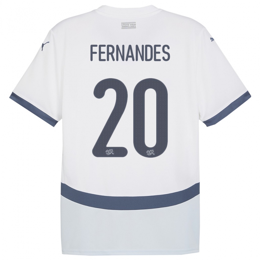 Niño Camiseta Suiza Edimilson Fernandes #20 Blanco 2ª Equipación 24-26 La Camisa Argentina