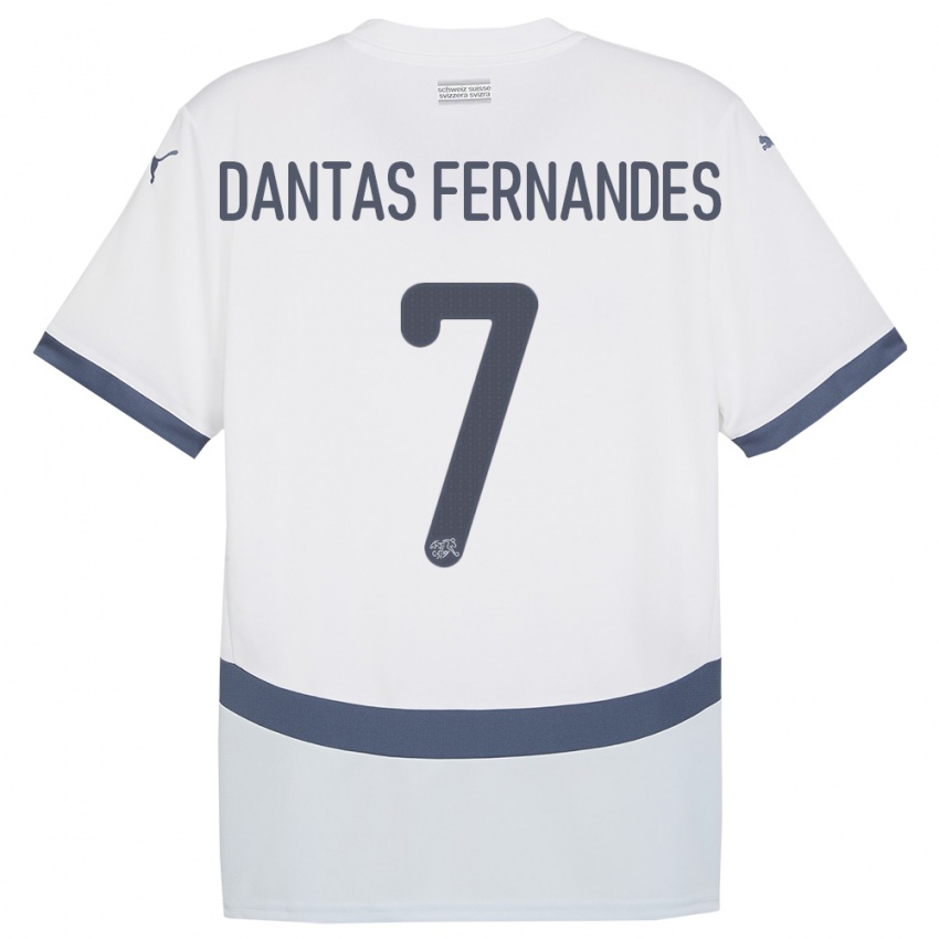 Niño Camiseta Suiza Ronaldo Dantas Fernandes #7 Blanco 2ª Equipación 24-26 La Camisa Argentina