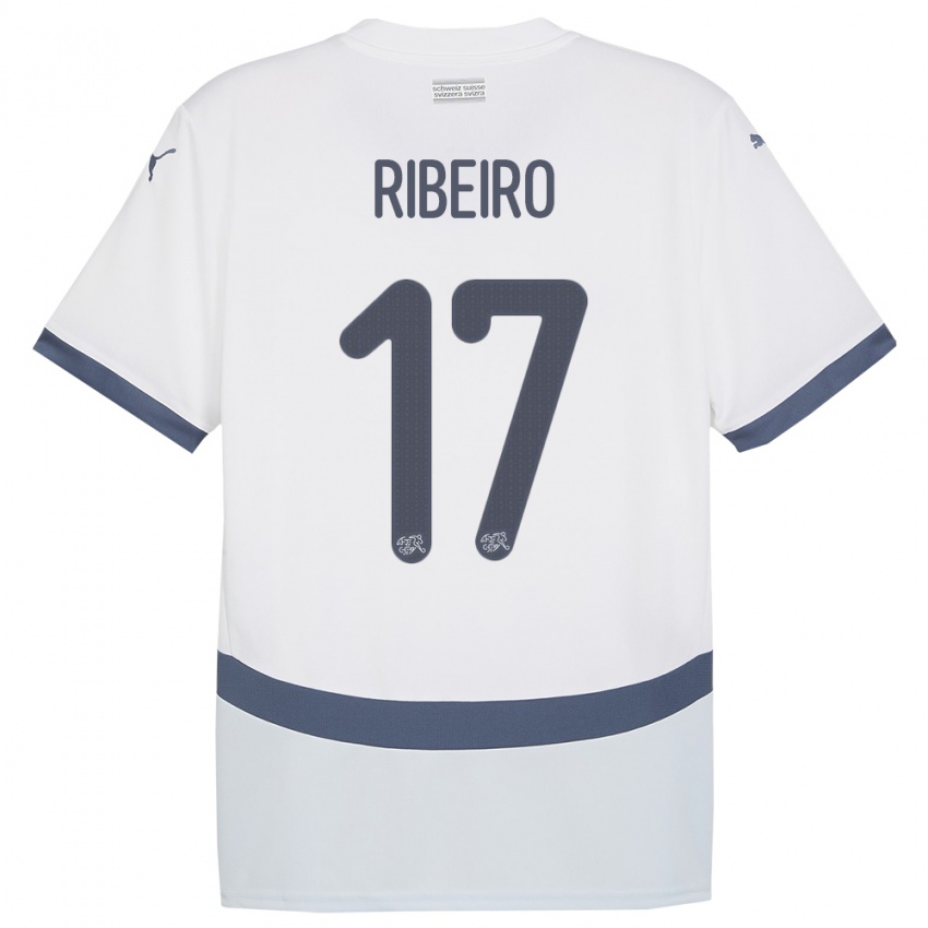 Niño Camiseta Suiza Joel Ribeiro #17 Blanco 2ª Equipación 24-26 La Camisa Argentina