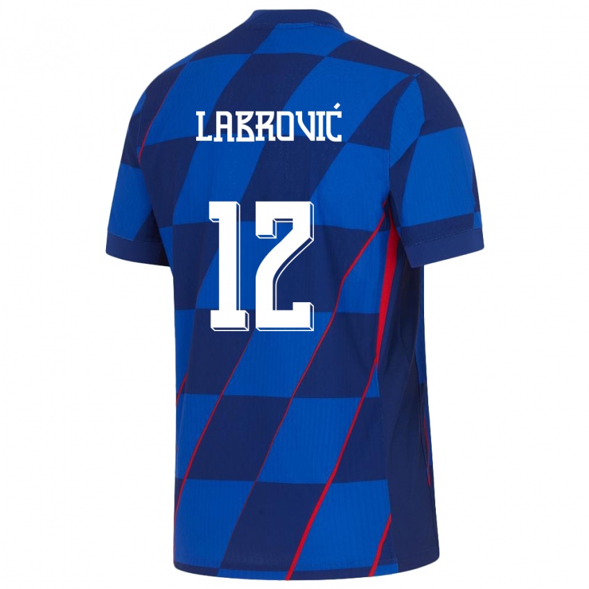 Niño Camiseta Croacia Nediljko Labrovic #122 Azul 2ª Equipación 24-26 La Camisa Argentina