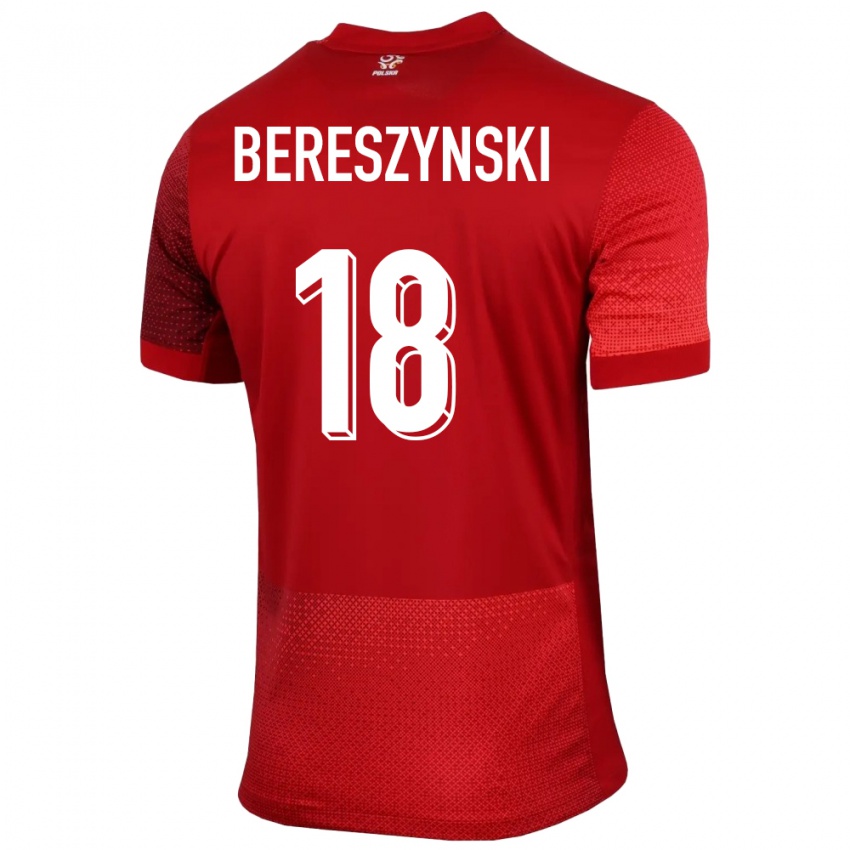 Niño Camiseta Polonia Bartosz Bereszynski #18 Rojo 2ª Equipación 24-26 La Camisa Argentina