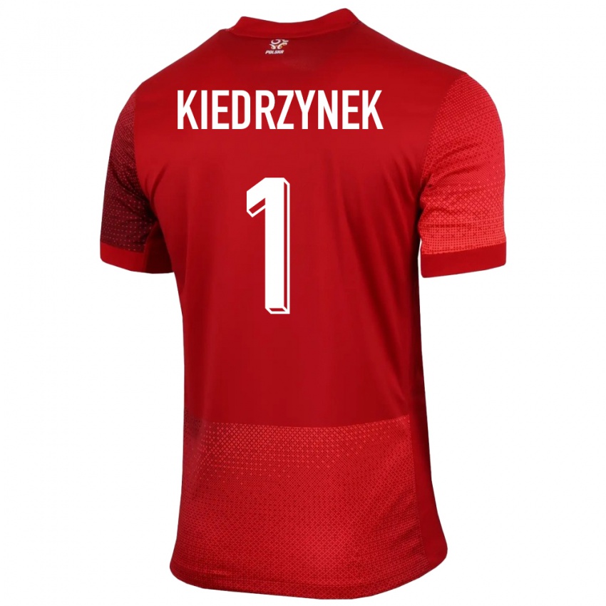 Niño Camiseta Polonia Katarzyna Kiedrzynek #1 Rojo 2ª Equipación 24-26 La Camisa Argentina