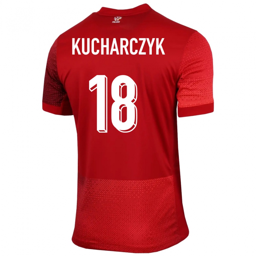 Niño Camiseta Polonia Filip Kucharczyk #18 Rojo 2ª Equipación 24-26 La Camisa Argentina