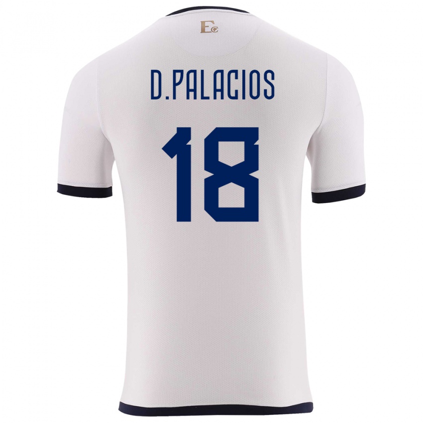 Niño Camiseta Ecuador Diego Palacios #18 Blanco 2ª Equipación 24-26 La Camisa Argentina