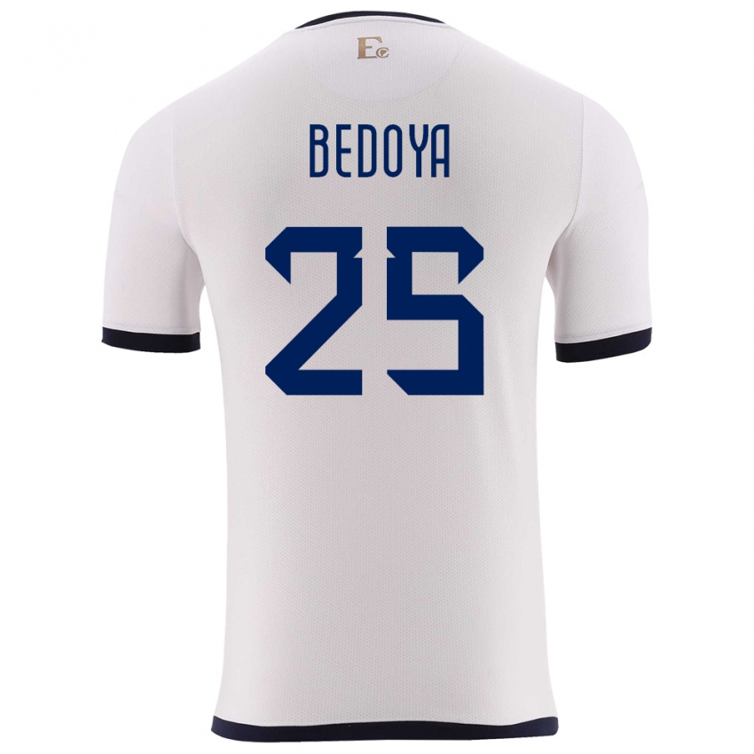 Niño Camiseta Ecuador Jaydah Bedoya #25 Blanco 2ª Equipación 24-26 La Camisa Argentina